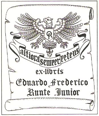 ex-libris de Eduardo Frederico Runte Junior